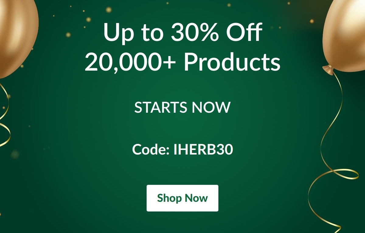Up to 30% off selected at iHerb Up to 30% off selected at iHerb