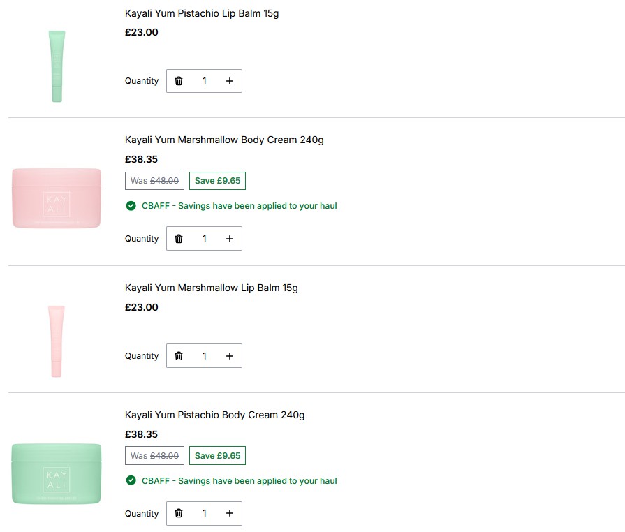 KAYALI Yum Lip & Body Collection at Cult Beauty + 20% off with code CBAFF KAYALI Yum Lip & Body Collection at Cult Beauty + 20% off with code CBAFF