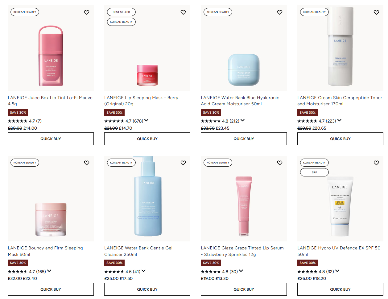 30% off Laneige at Lookfantastic 30% off Laneige at Lookfantastic