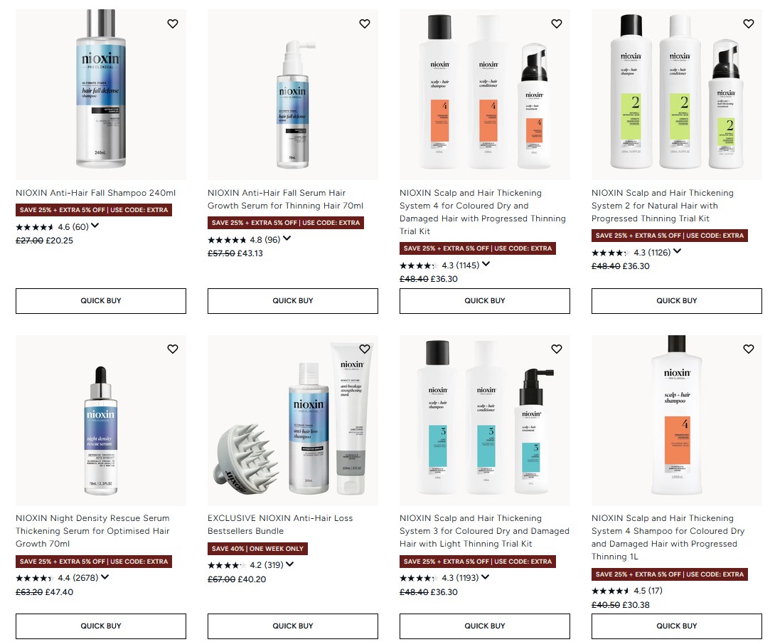 25% off NIOXIN at Lookfantastic 25% off NIOXIN at Lookfantastic