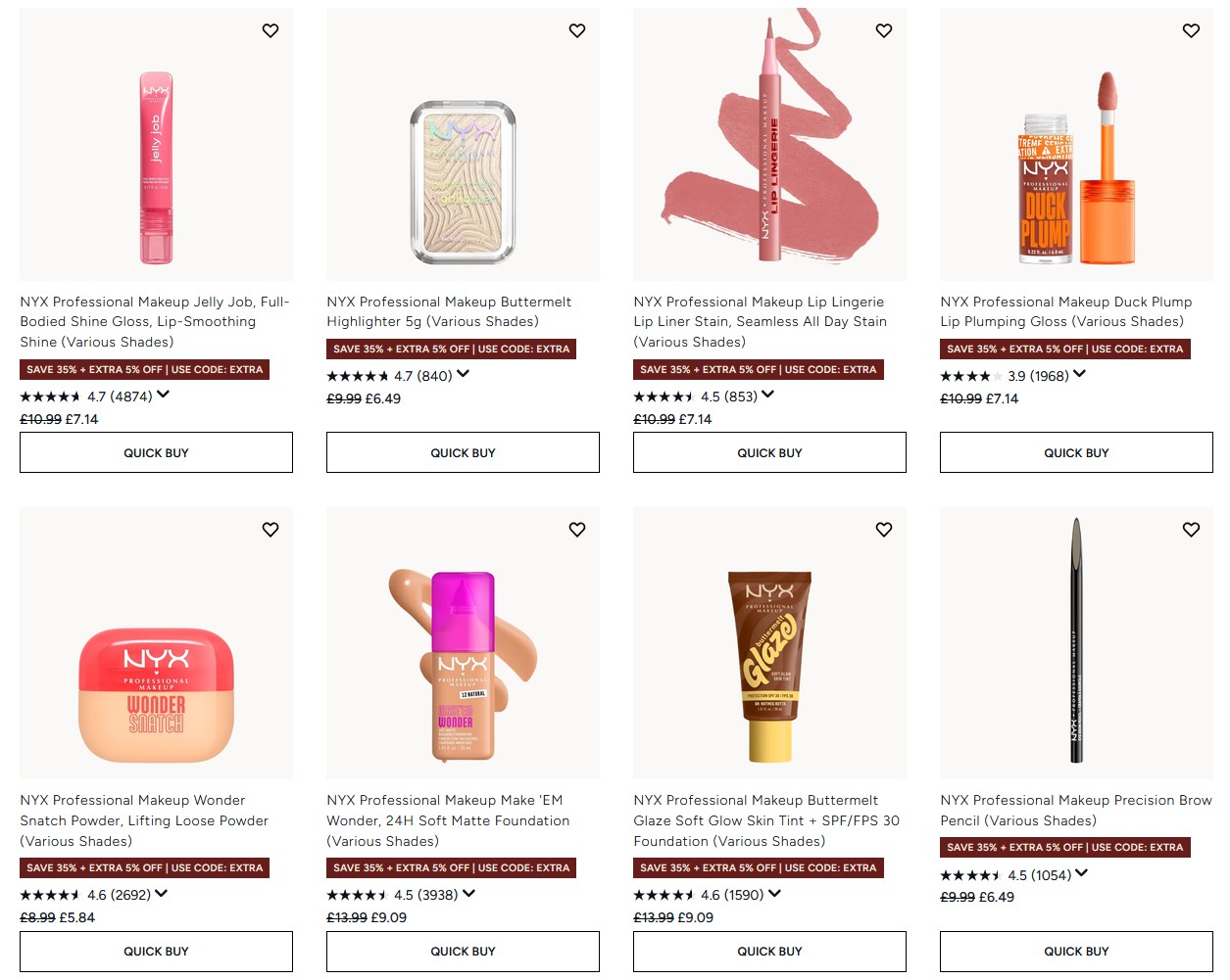 Up to 35% off NYX at Lookfantastic Up to 35% off NYX at Lookfantastic