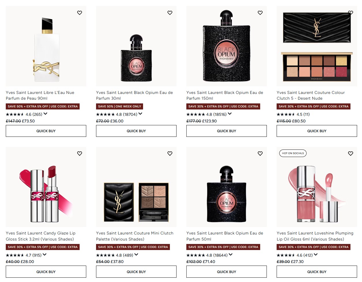 Up to 30% off YSL at Lookfantastic Up to 30% off YSL at Lookfantastic