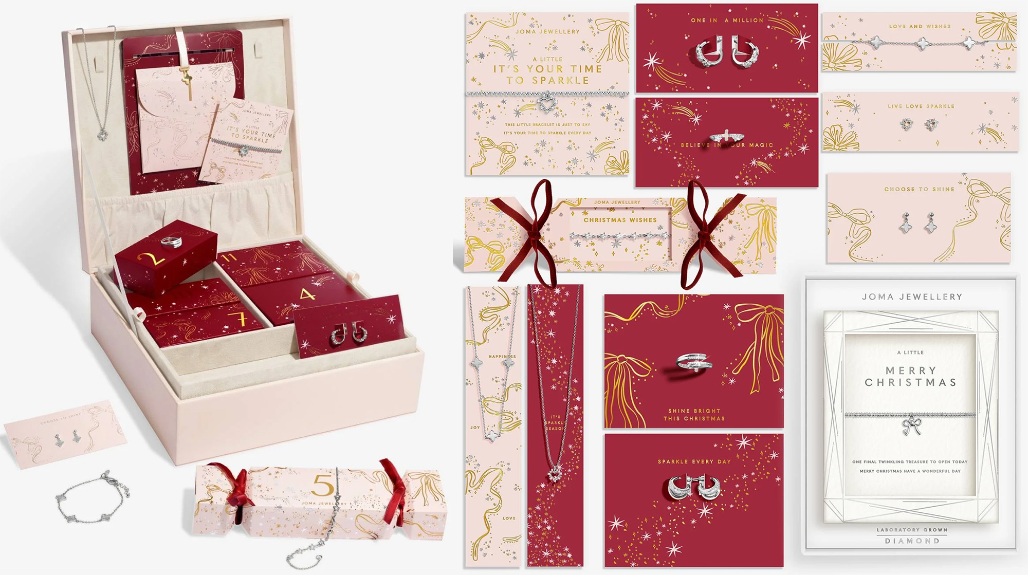 Joma Jewellery 12 Days Of Sparkle Advent Calendar In Silver Plating Joma Jewellery 12 Days Of Sparkle Advent Calendar In Silver Plating
