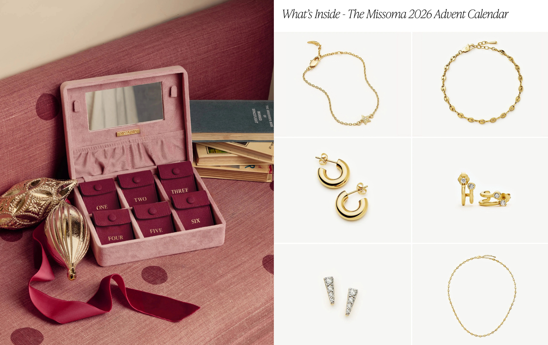 Missoma Gold Jewellery Advent Calendar Missoma Gold Jewellery Advent Calendar