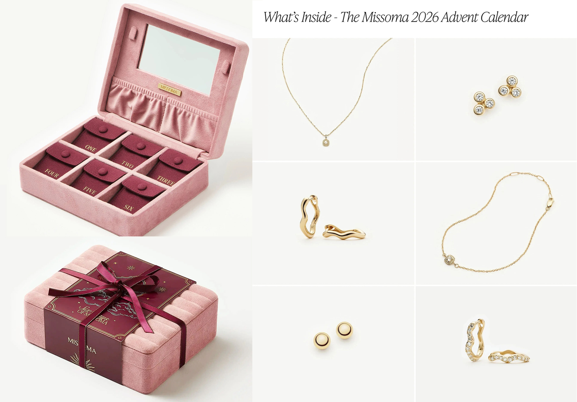 Missoma Solid Gold Jewellery Advent Calendar Missoma Solid Gold Jewellery Advent Calendar