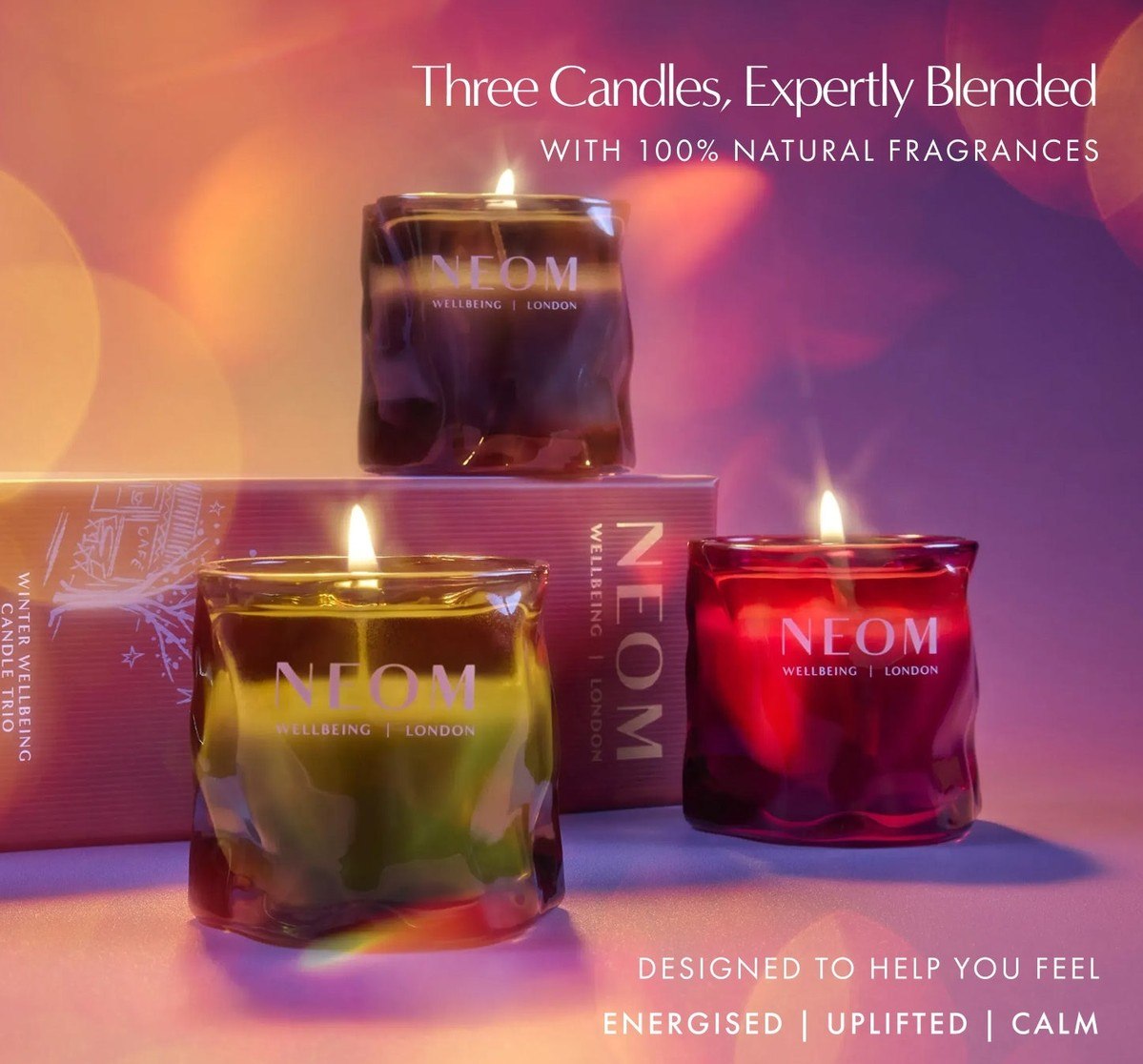 NEOM Winter Wellbeing Candle Trio NEOM Winter Wellbeing Candle Trio