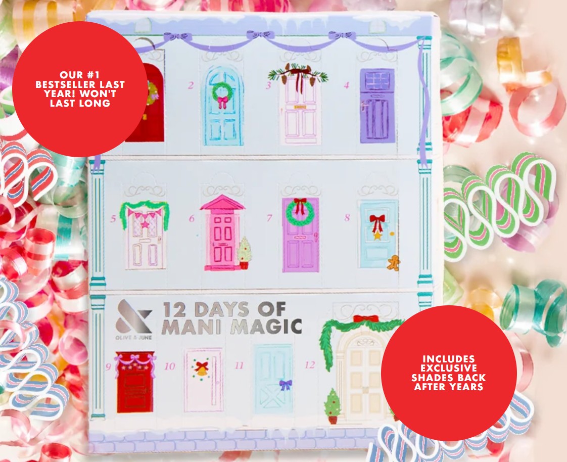 Olive & June 12 Days of Mani Magic Holiday Calendar 2026
Olive & June 12 Days of Mani Magic Holiday Calendar 2026