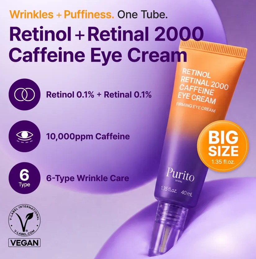 Purito SEOUL Retinol Retinal 2000 Caffeine Eye Cream Purito SEOUL Retinol Retinal 2000 Caffeine Eye Cream