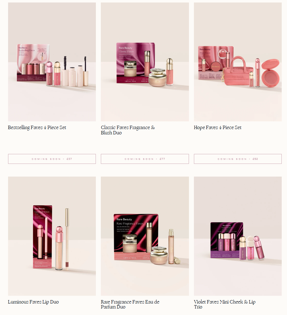 Rare Beauty Holiday Makeup Sets are coming soon Rare Beauty Holiday Makeup Sets are coming soon
