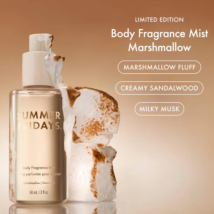 Summer Fridays Body Fragrance Mist in Toasted Marshmallow Summer Fridays Body Fragrance Mist in Toasted Marshmallow