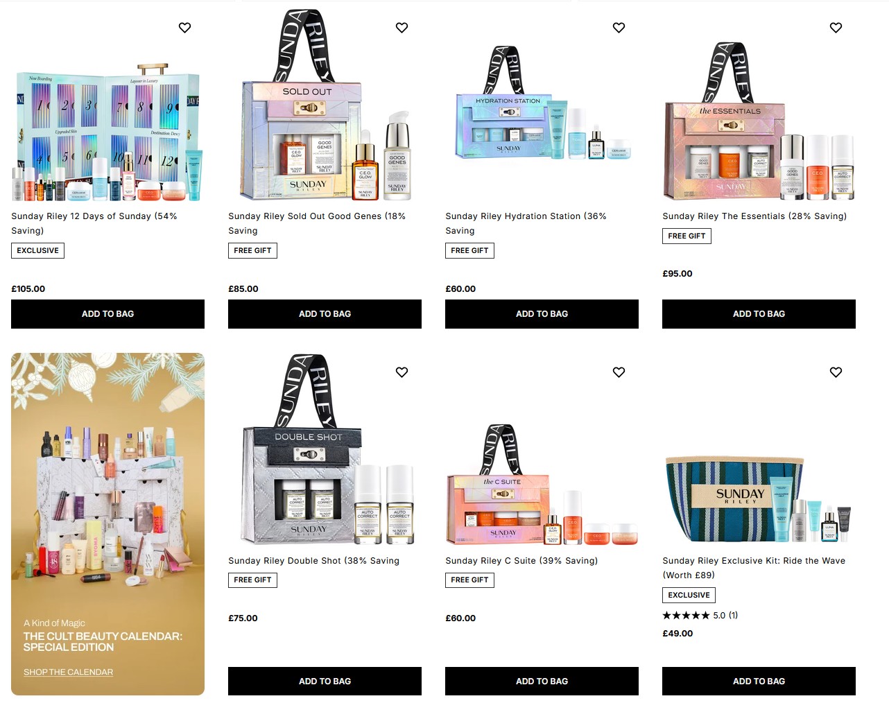 Sunday Riley Holiday Gift Sets at Cult Beauty Sunday Riley Holiday Gift Sets at Cult Beauty