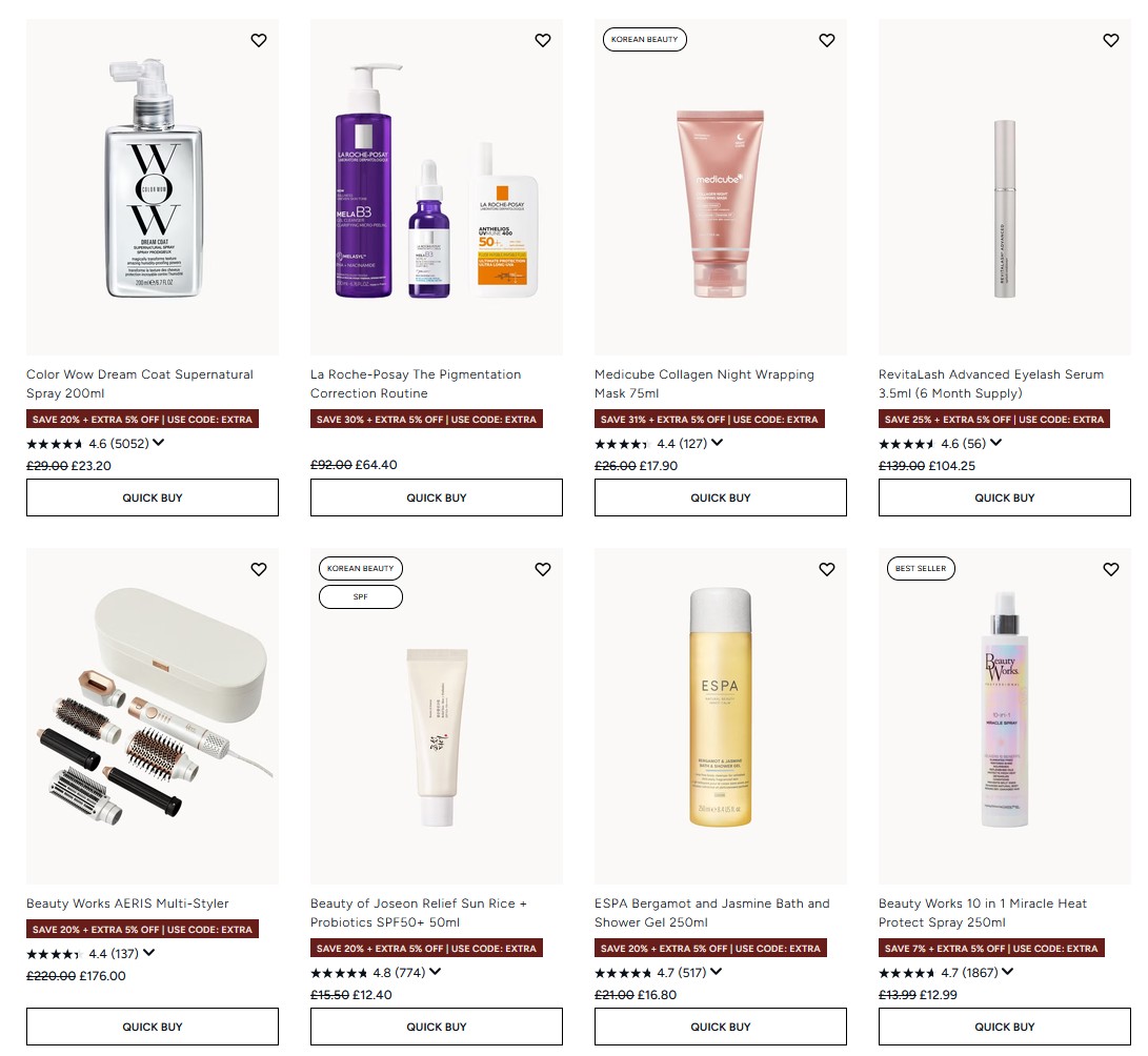 Up to 30% off sale at Lookfantastic Up to 30% off sale at Lookfantastic