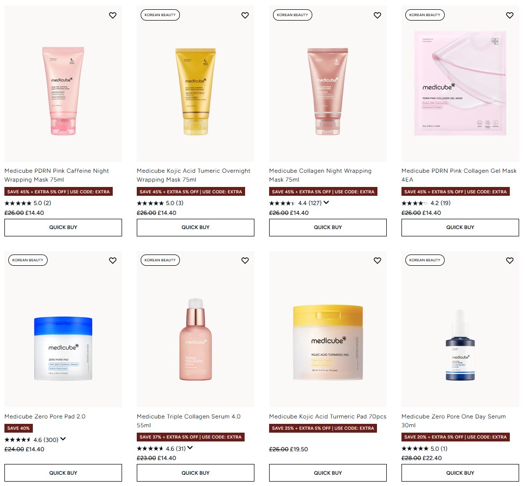 Up to 45% off Medicube at Lookfantastic Up to 45% off Medicube at Lookfantastic