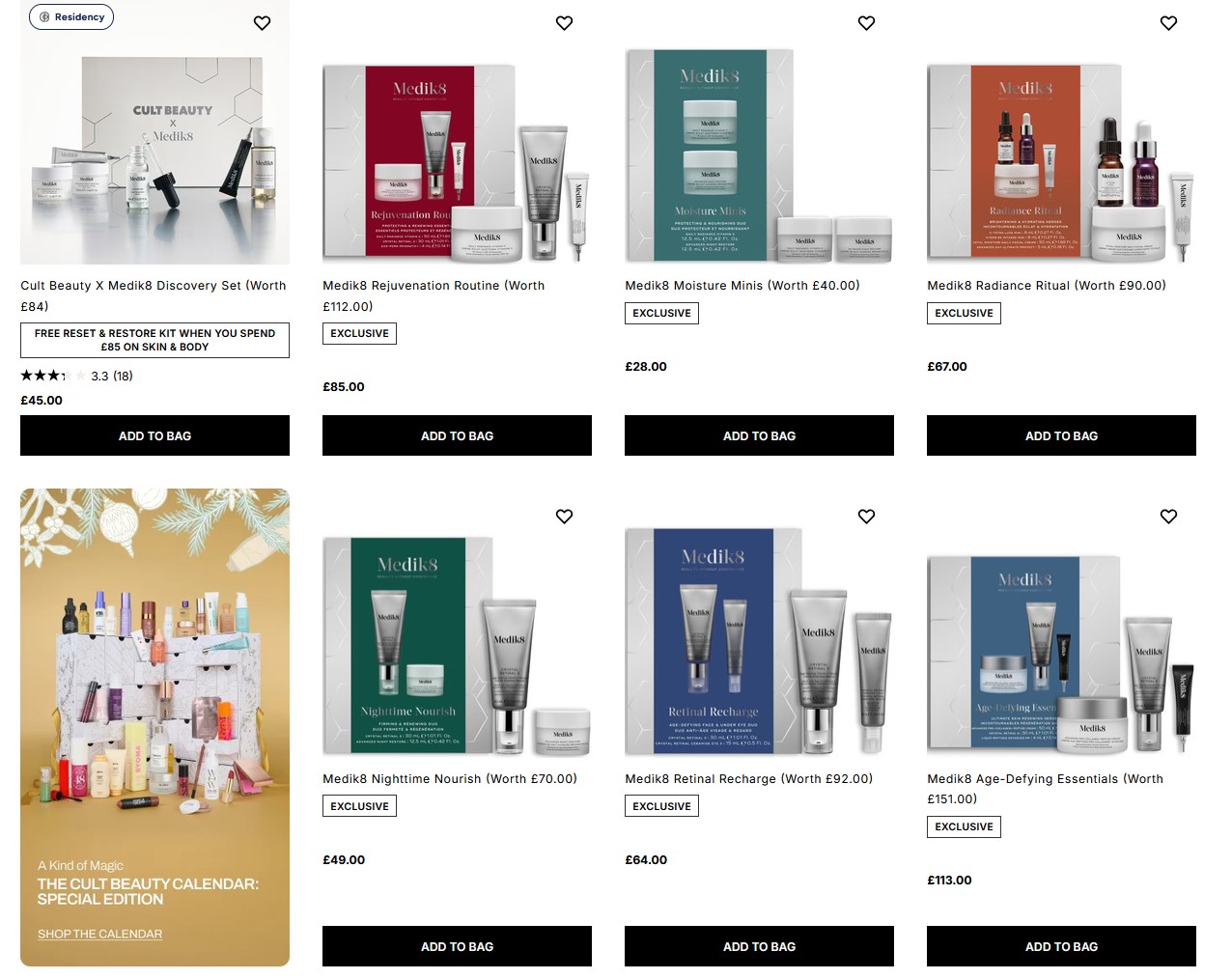 Medik8 Holiday Gift Sets Medik8 Holiday Gift Sets
