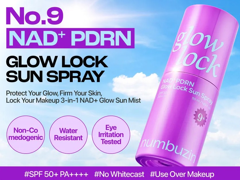 numbuzin No.9 NAD+ PDRN Glow Lock Sun Spray numbuzin No.9 NAD+ PDRN Glow Lock Sun Spray
