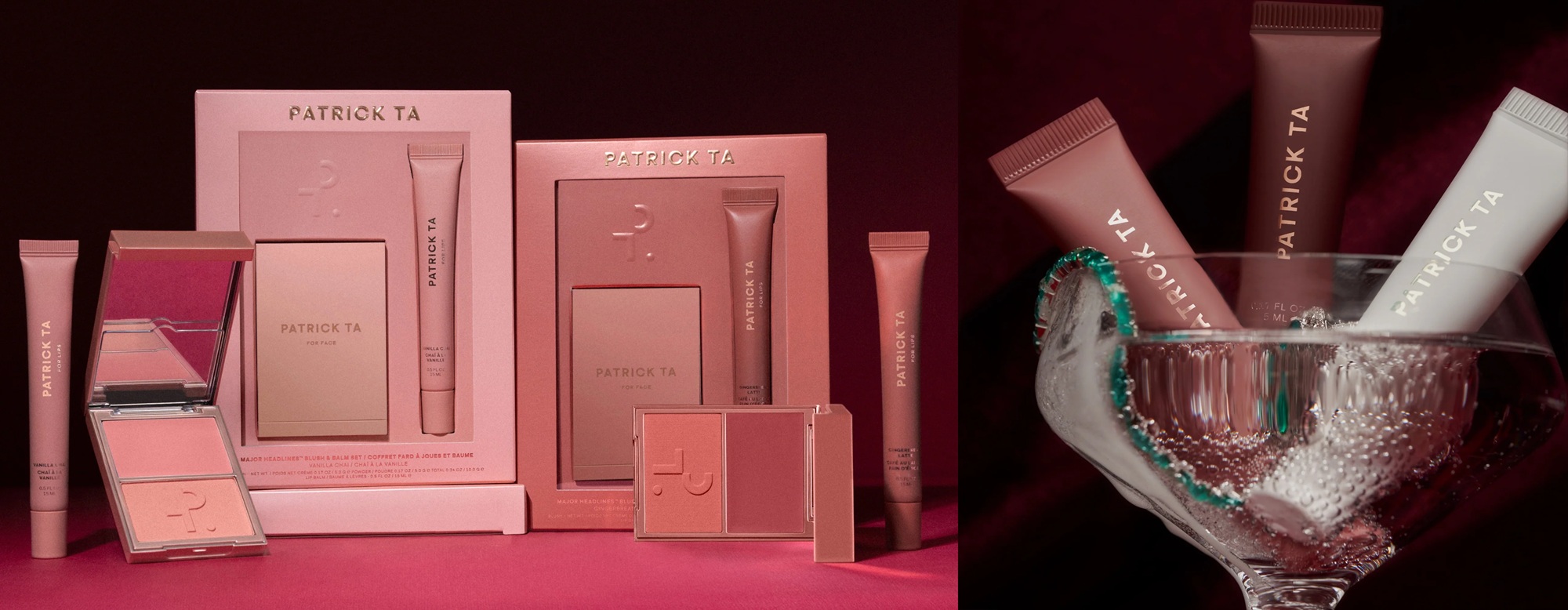 Patrick Ta Holiday Blush & Lip Balm Sets Patrick Ta Holiday Blush & Lip Balm Sets