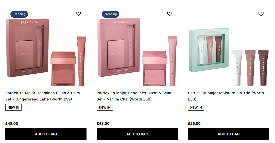 Patrick Ta Holiday Gift Sets Patrick Ta Holiday Gift Sets