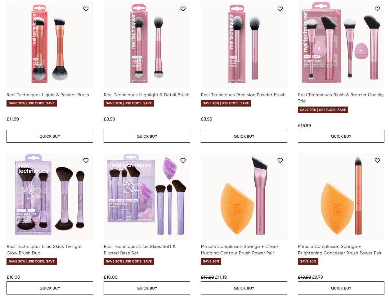 Up to 30% off Real Techniques Holiday Gift Sets at Lookfantastic or 21% off with code BDLF Up to 30% off Real Techniques Holiday Gift Sets at Lookfantastic or 21% off with code BDLF