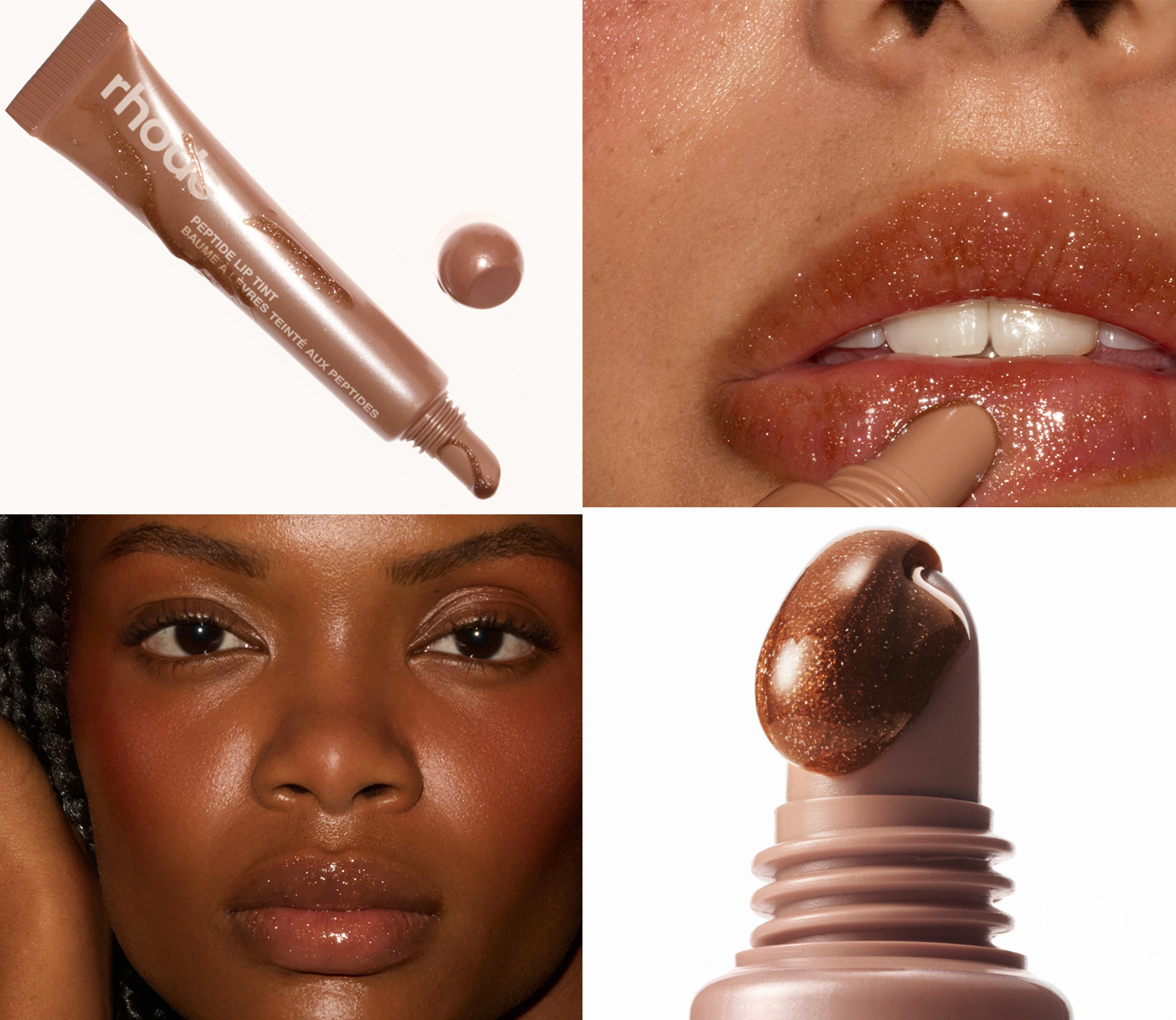 rhode peptide lip tint in sweet apple - shimmery golden brown rhode peptide lip tint in sweet apple - shimmery golden brown