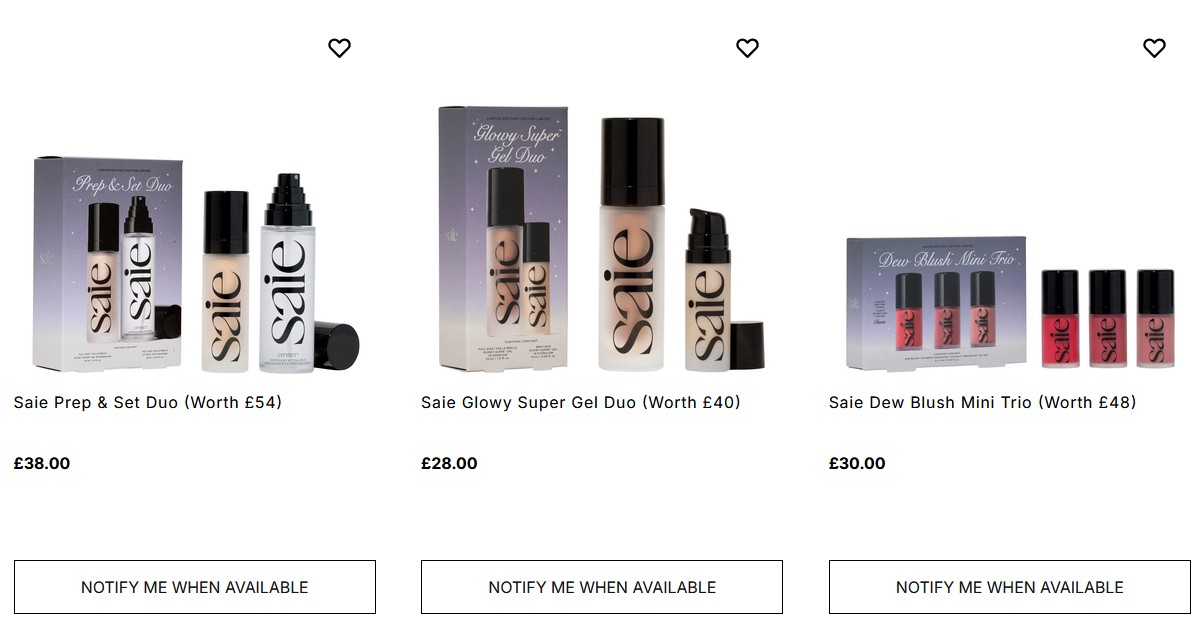SAIE Holiday Gift Sets are coming soon at Cult Beauty SAIE Holiday Gift Sets are coming soon at Cult Beauty