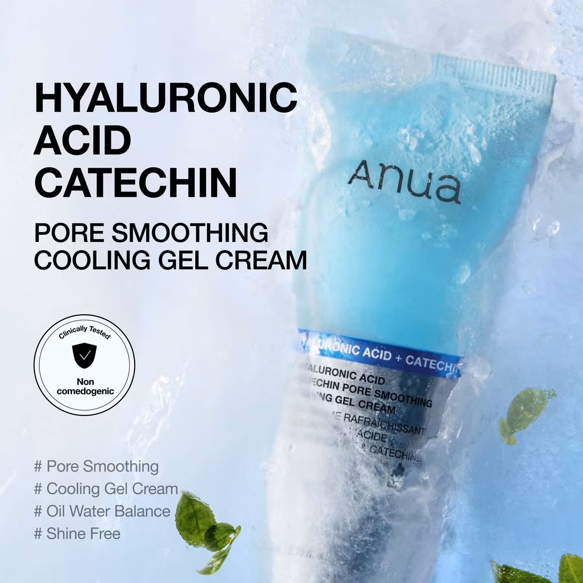 Anua Hyaluronic Acid Catechin Pore Smoothing Cooling Gel Cream Anua Hyaluronic Acid Catechin Pore Smoothing Cooling Gel Cream
