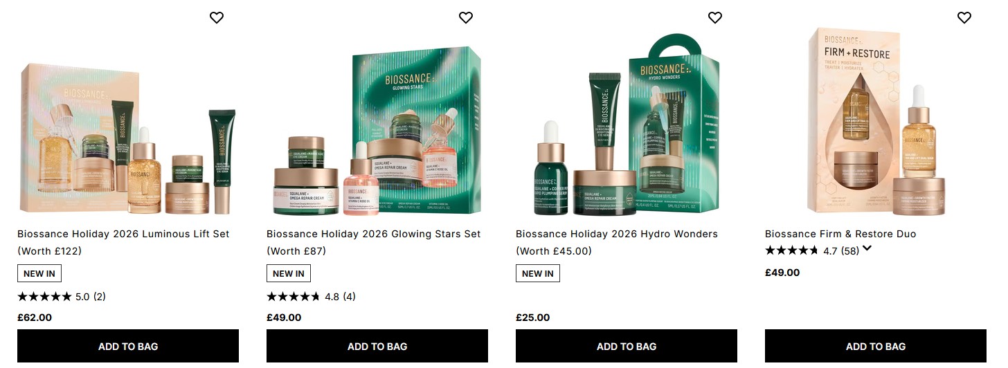 Biossance Holiday Holiday Gift Sets Biossance Holiday Holiday Gift Sets
