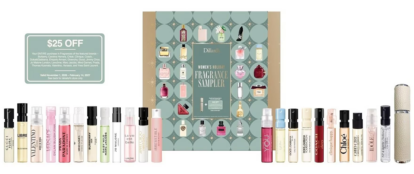 Dillard’s Women's Holiday Fragrance Sampler Dillard’s Women's Holiday Fragrance Sampler