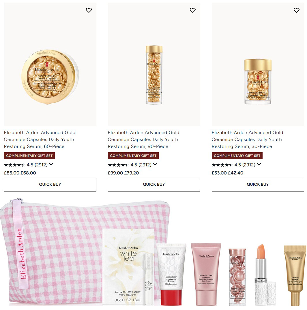 Elizabeth Arden Advanced Gold Ceramide Capsules Daily Youth Restoring Serum Elizabeth Arden Advanced Gold Ceramide Capsules Daily Youth Restoring Serum