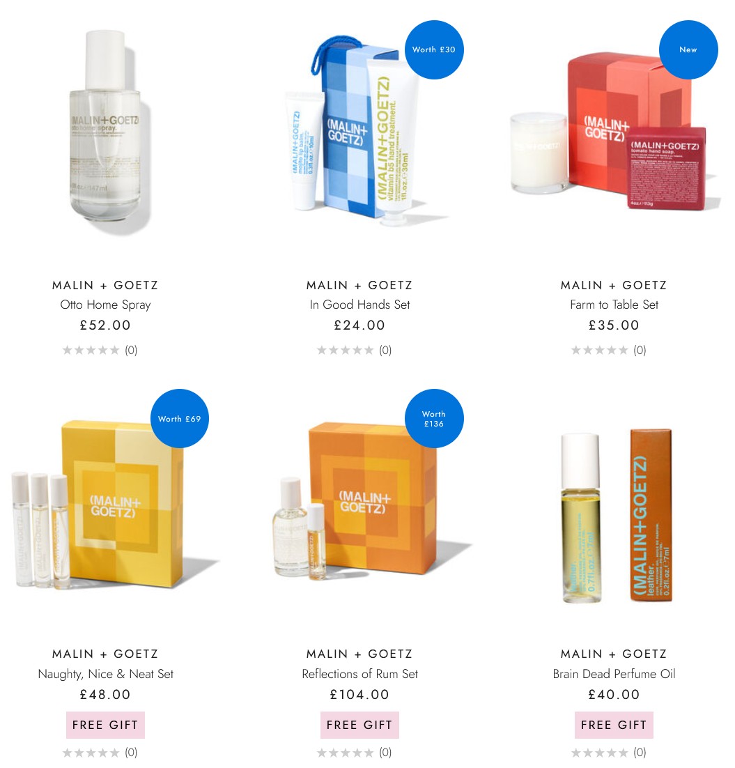 Malin + Goetz Holiday Gift Sets at Space NK Malin + Goetz Holiday Gift Sets at Space NK