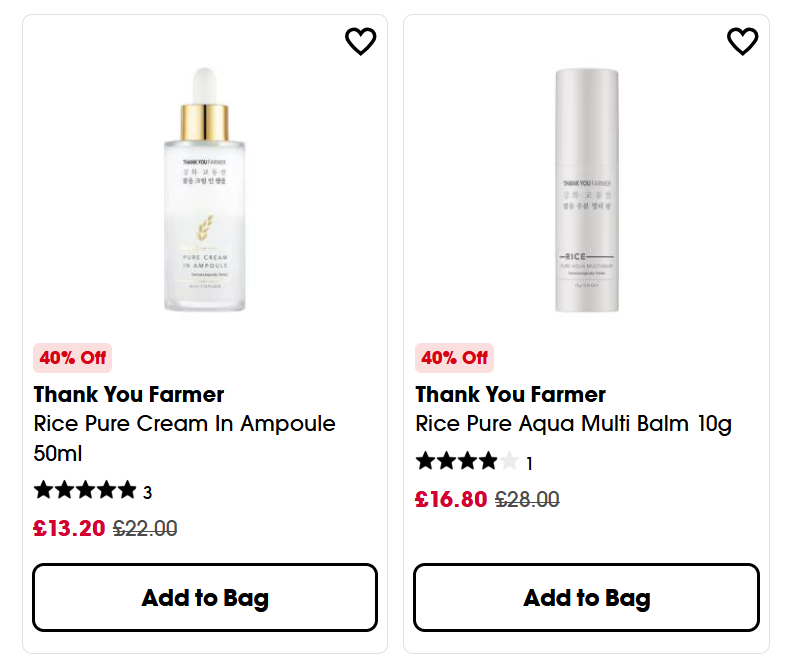 40% off Thank You Farmer at Sephora UK 40% off Thank You Farmer at Sephora UK