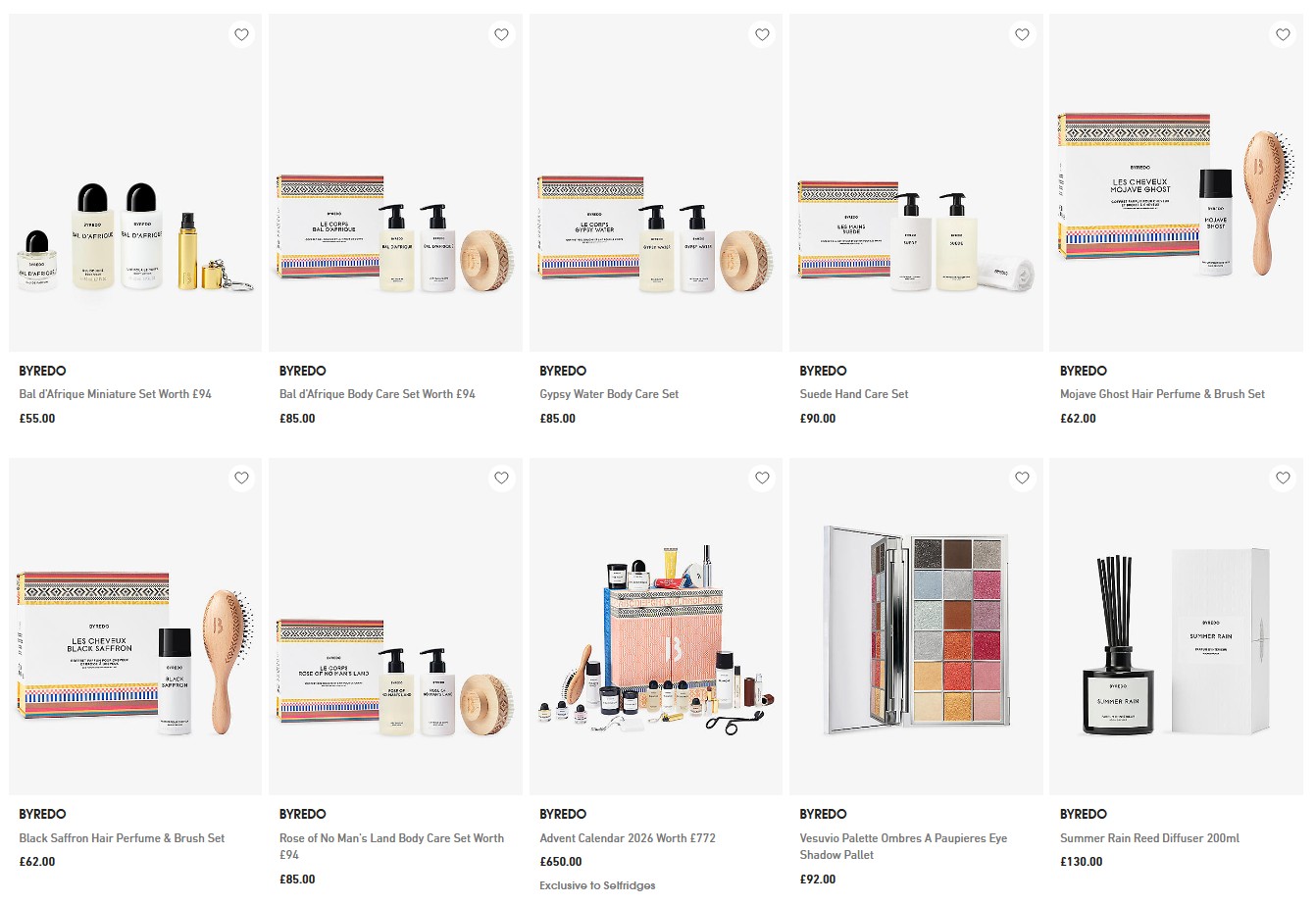 Byredo Holiday Collection Byredo Holiday Collection