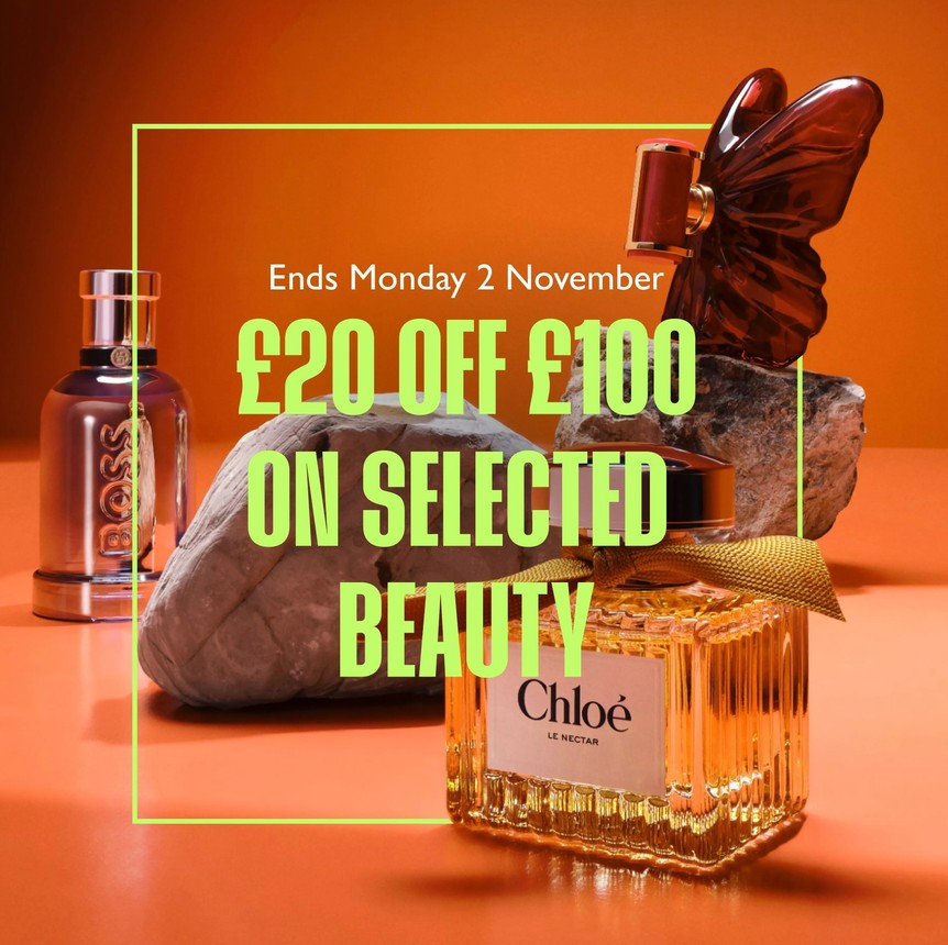 Save £20 when you spend £100 on selected Beauty at John Lewis Save £20 when you spend £100 on selected Beauty at John Lewis