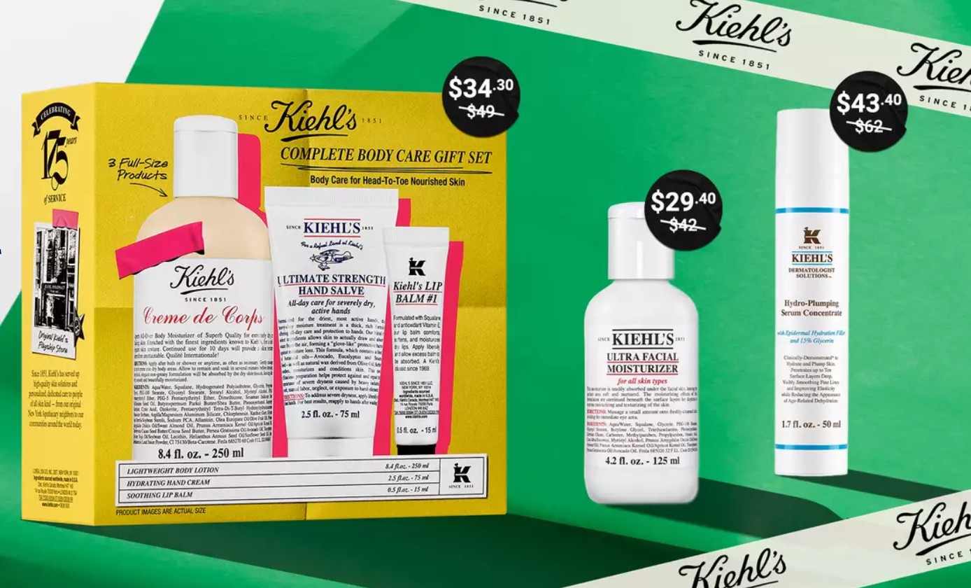 30% off selected at Kiehl's 30% off selected at Kiehl's