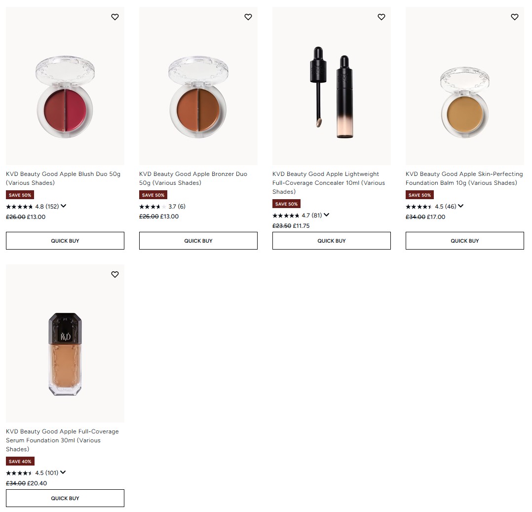Up to 50% off KVD Beauty at Lookfantastic Up to 50% off KVD Beauty at Lookfantastic