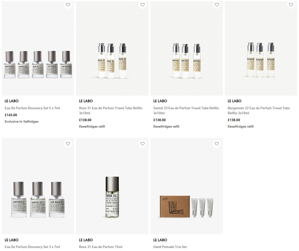 LE LABO Parfum Sets LE LABO Parfum Sets