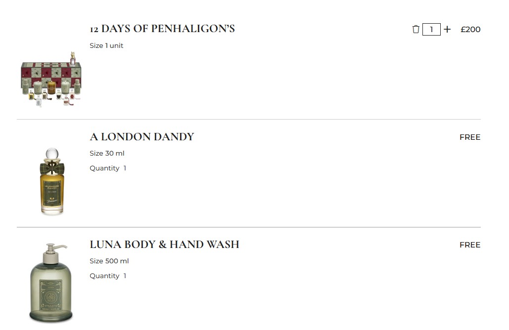 Free 500ml Body Wash & 30ml Dandy Fragrance when you spend £200+ at Penhaligon's