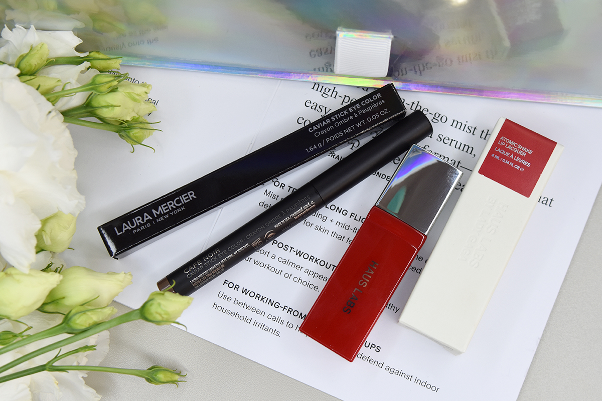 HAUS Labs Atomic Shake Lip Lacquer & Laura Mercier Caviar Stick Matte in Café Noir HAUS Labs Atomic Shake Lip Lacquer & Laura Mercier Caviar Stick Matte in Café Noir