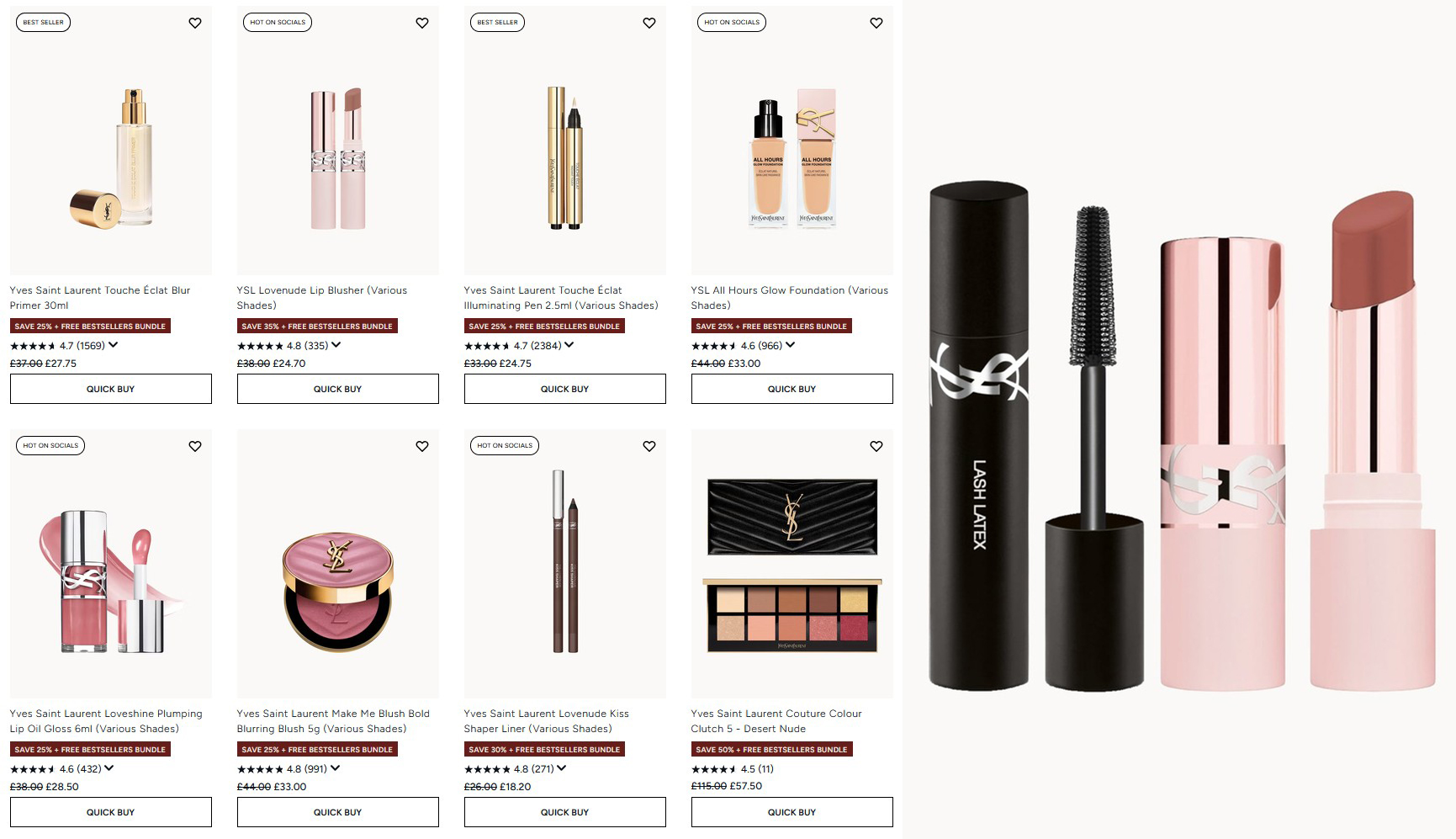 25% off YSL at Lookfantastic 25% off YSL at Lookfantastic