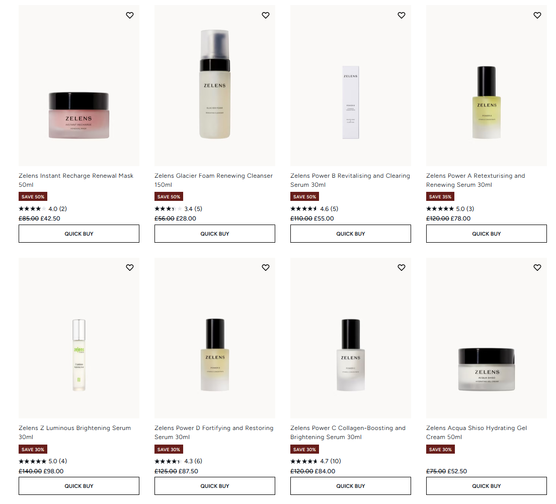 Up to 50% off Zelens at Lookfantastic Up to 50% off Zelens at Lookfantastic